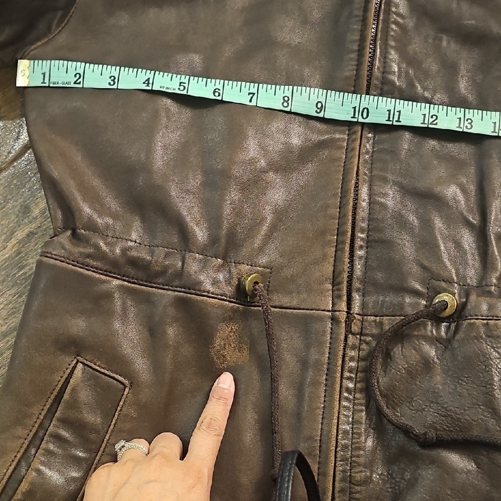 VINTAGE Danier Dark Brown Leather Jacket - Picture 10 of 12